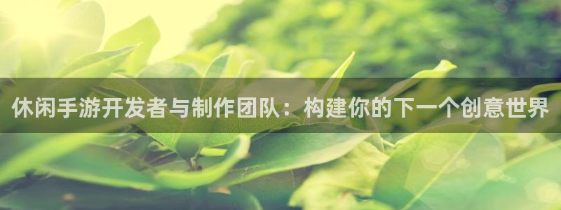庄闲游戏app官网入口：休闲手游开发者与制作团队：构建你的下